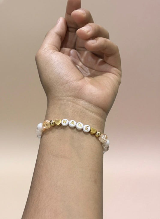 Golden Glow Custom Name Bracelet
