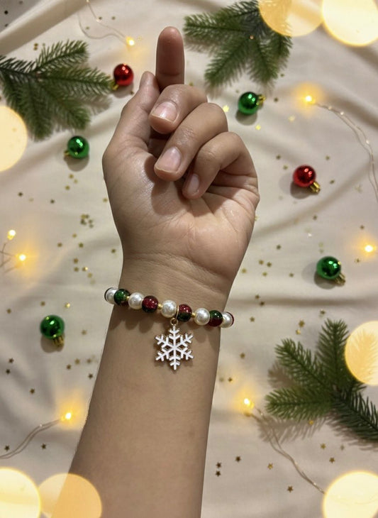 Snowflake Sparkle Christmas Bracelet