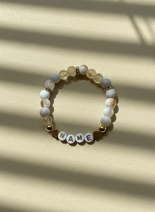 Golden Glow Custom Name Bracelet