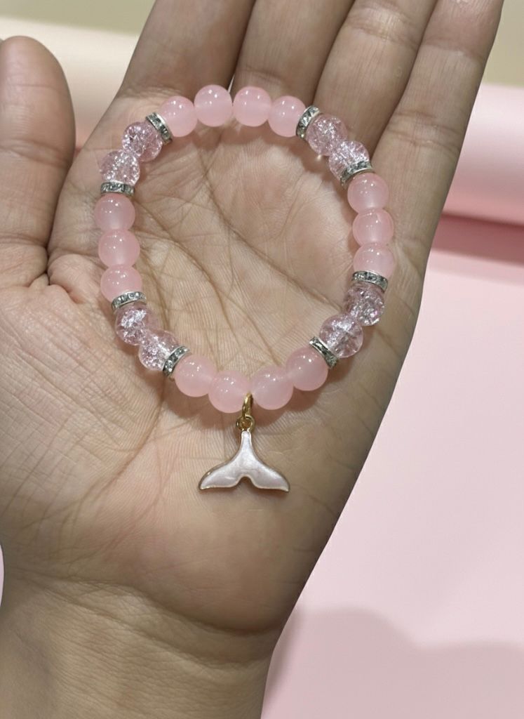 Blush Mermaid Charm Bracelet