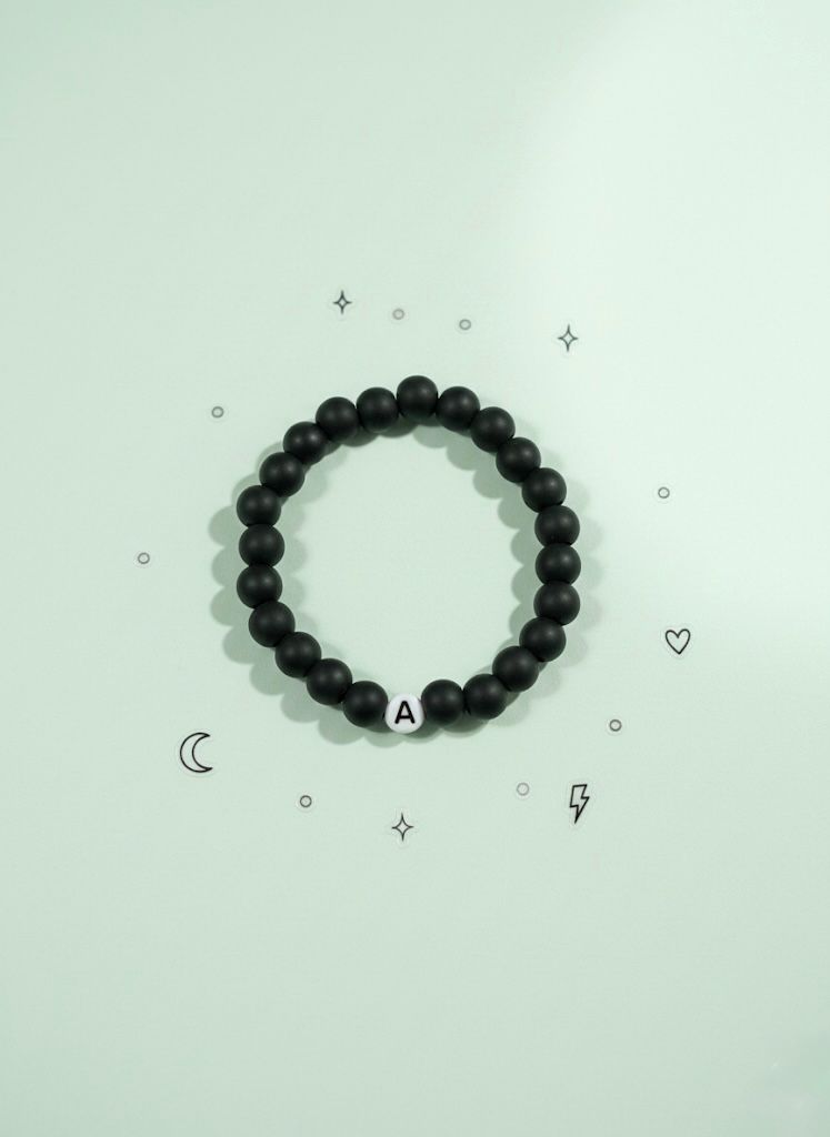 Midnight Initial custom Bracelet