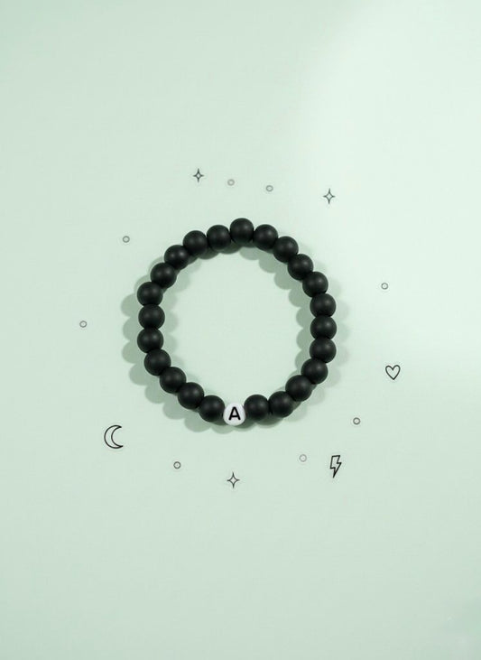 Midnight Initial custom Bracelet