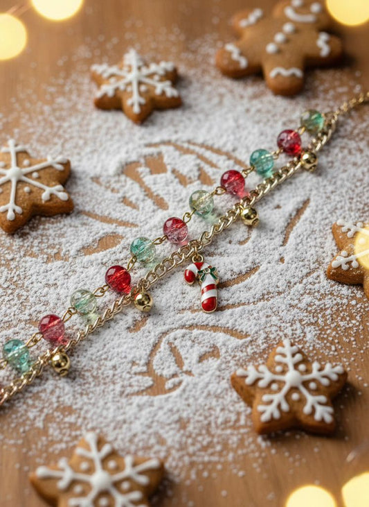 Candy Cane Jingle Bracelet