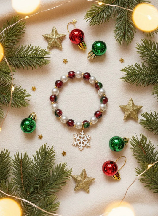 Snowflake Sparkle Christmas Bracelet